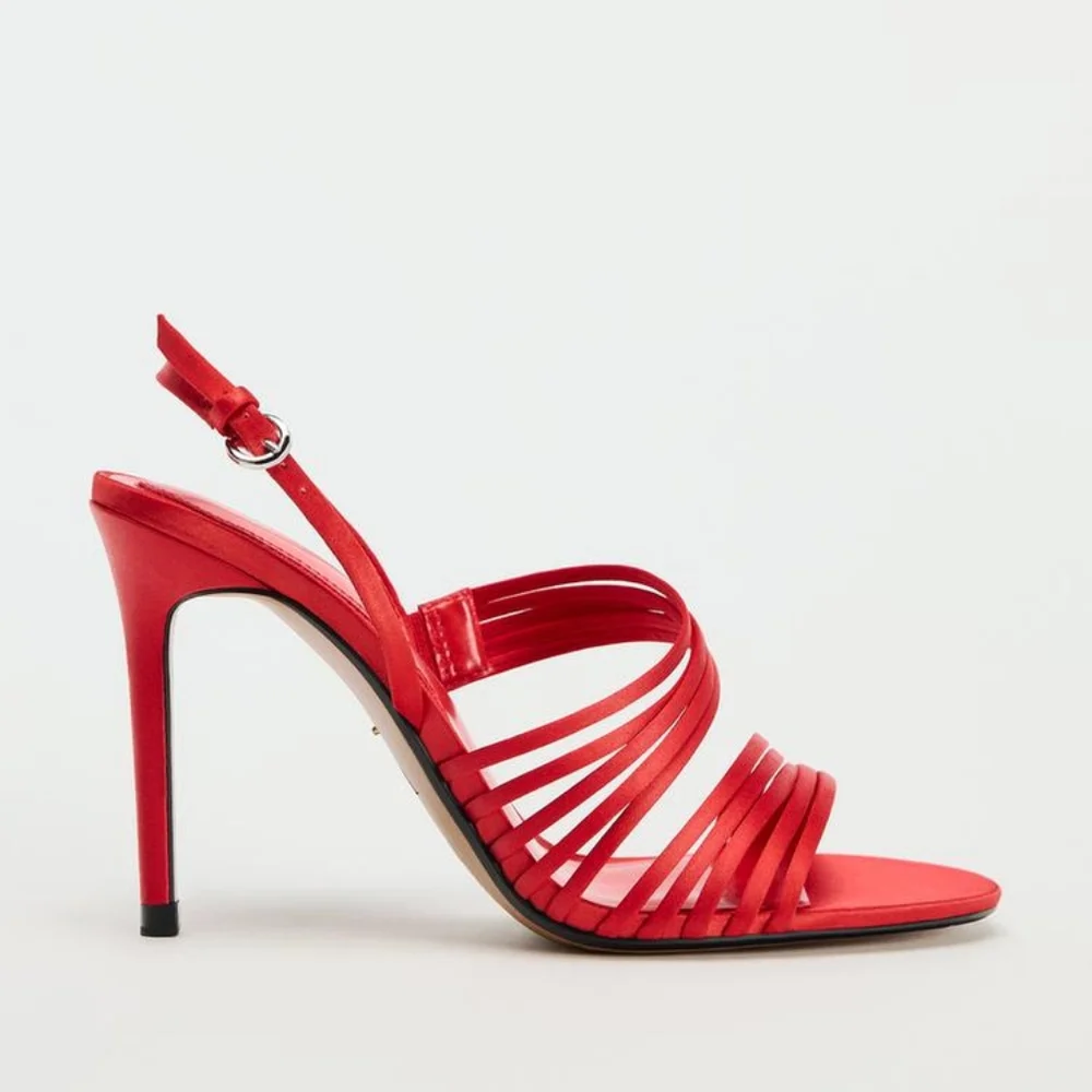 ZARA HEELED STRAPPY SANDALS